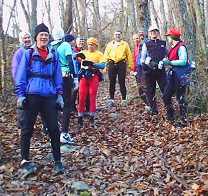 Group on the first hill