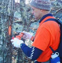 Bob Coyne Blazes the Trail over Kerns Mtn