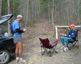 Photo: Resting at Powells Fort Camp
