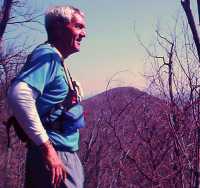 Photo: Chris on the east ridge