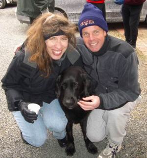 The Dog but not Michele. She was the photographer.