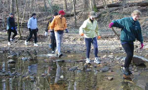 The second stream crossing on each lap
