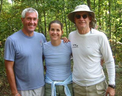 Chris Scott, Sophie, and Anstr Davidson at finish