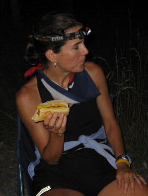 Sophie with her Hot Dog. Photo: Keith Dunn