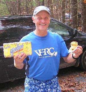 Gary with his Yoohoo and B'day Cupcakes