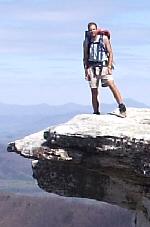 Robin on McAfee Knob