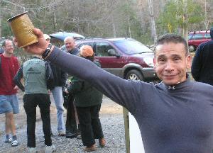 Farouk with finisher's award