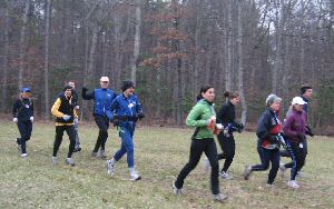 Photo of runners at the start